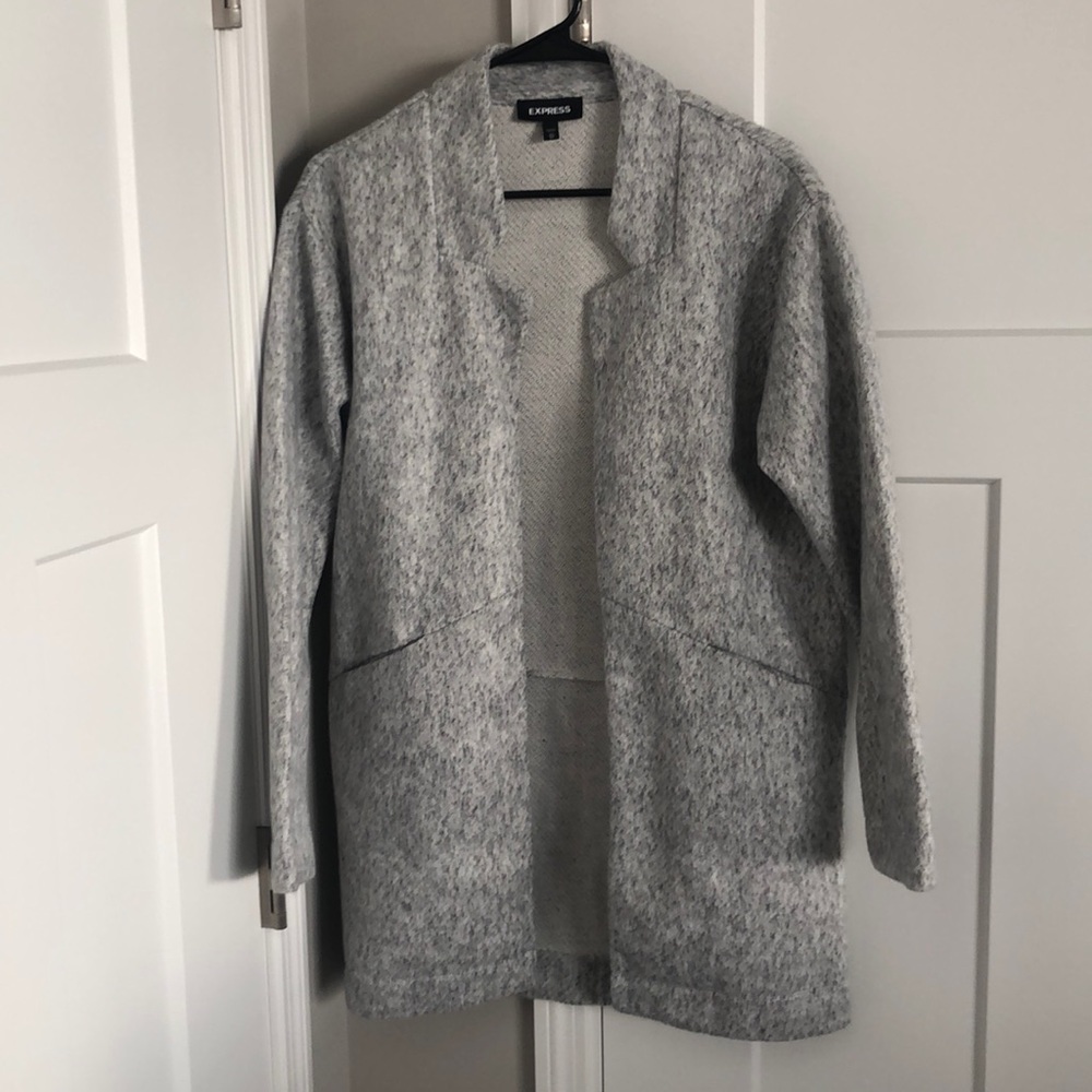 Express Oversized Tailored Knit Blazer
